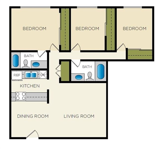C4 3x2 floor plan